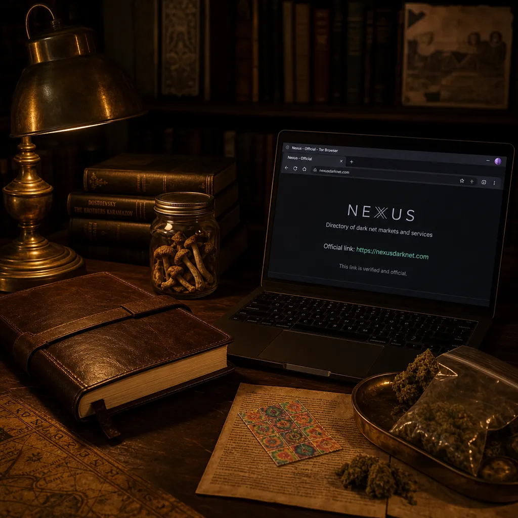 Dark web link interface preview