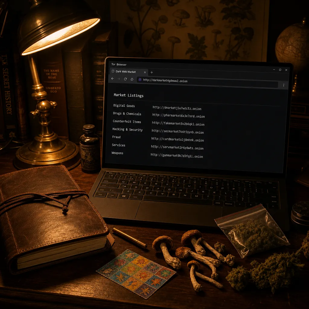 Darkmarket link interface preview