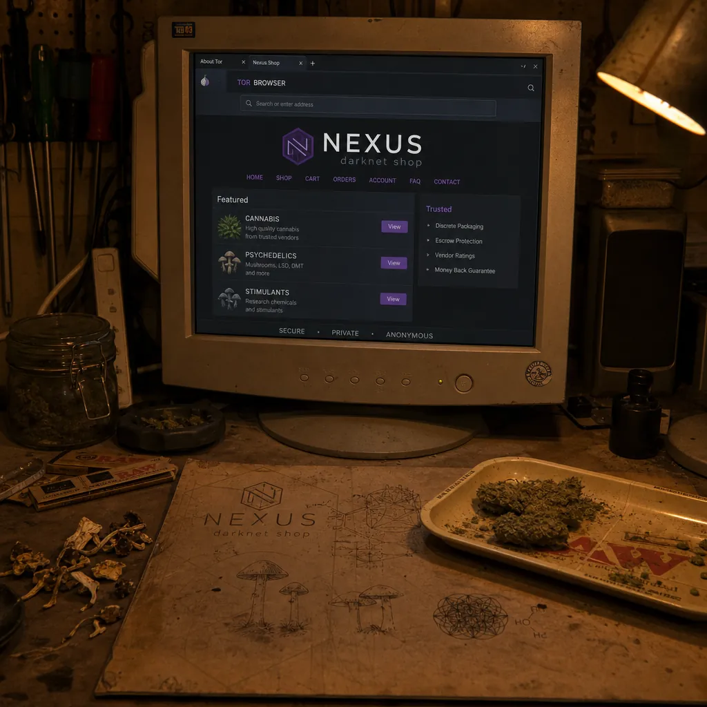 Darknet drug market interface preview