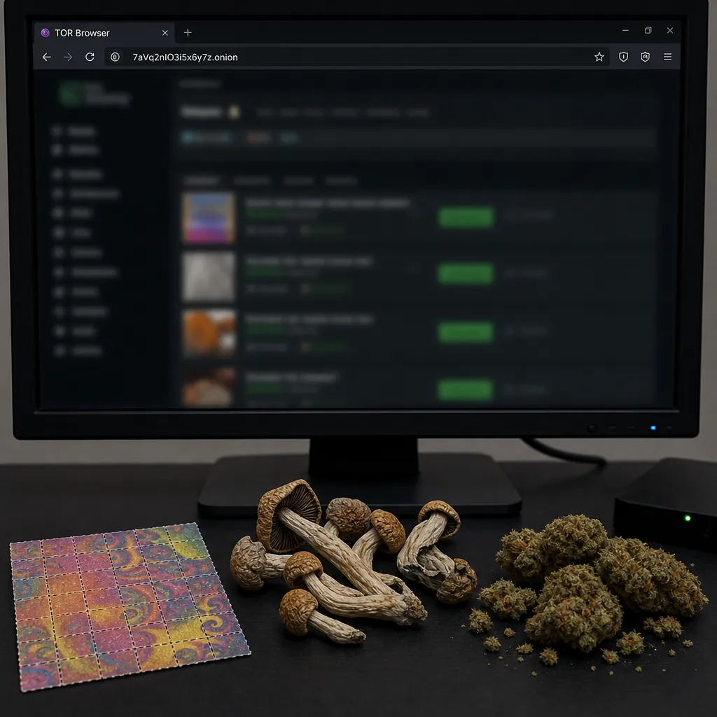 Darknet site interface preview