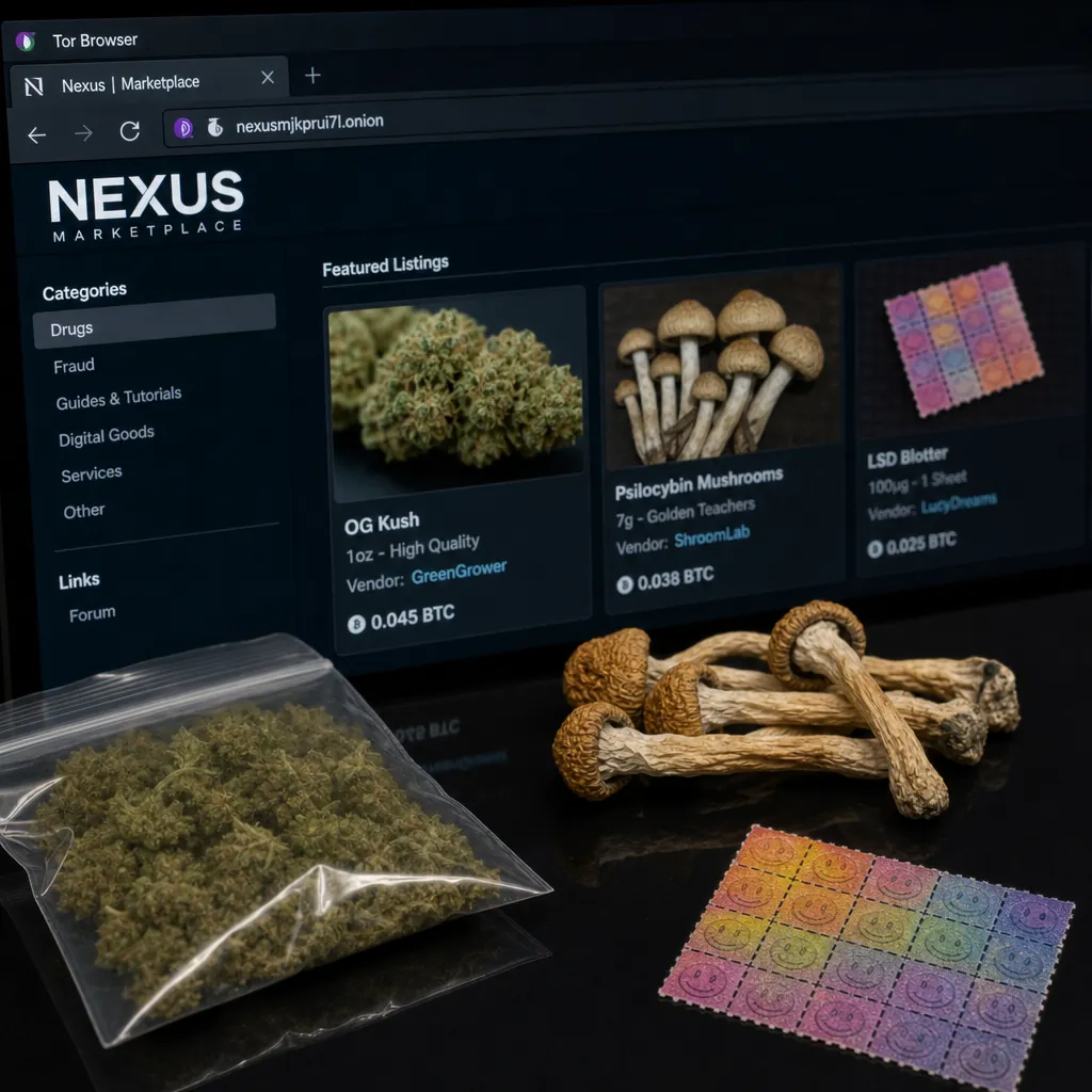 Nexus darknet url interface preview